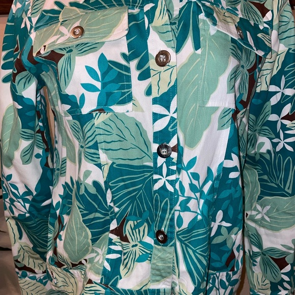 LH Sport Blue and White Denim Jacket Vintage Size M - Picture 4 of 8